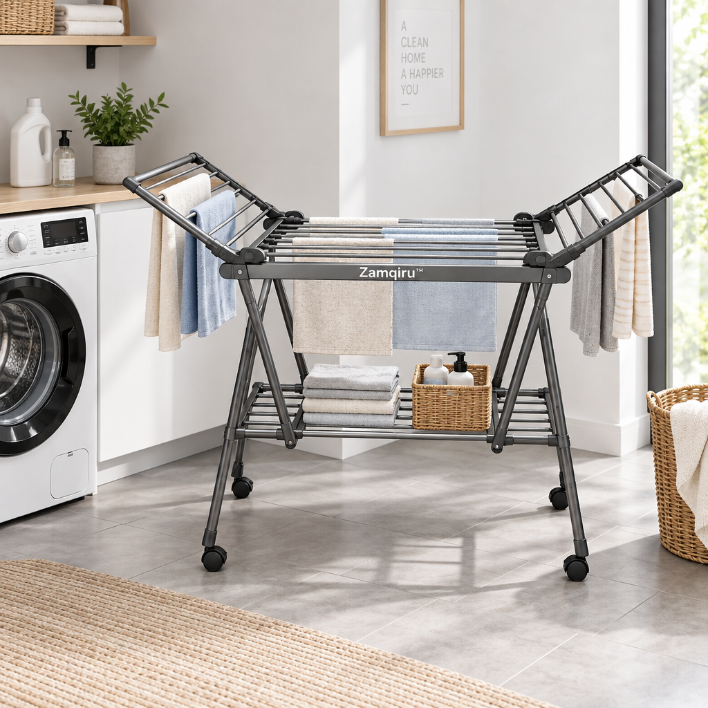 Foldable Freestanding Clothes Drying Rack main image 5
