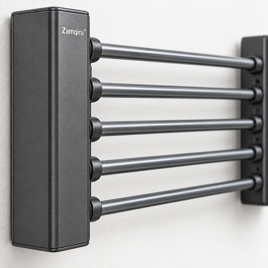Wall-Mounted Retractable Clothes Drying Rack main image 3
