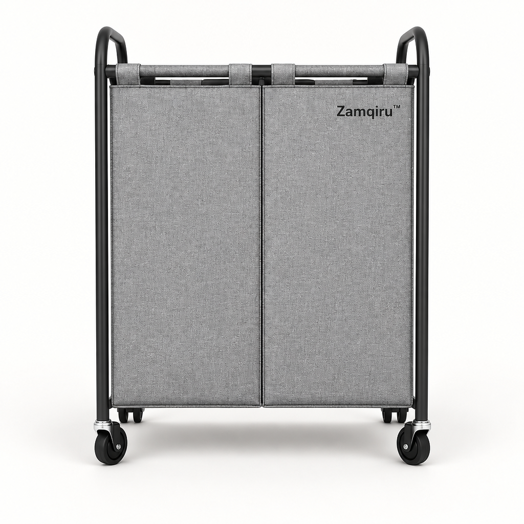 Two-Compartment Sorting Laundry Hamper main image 1
