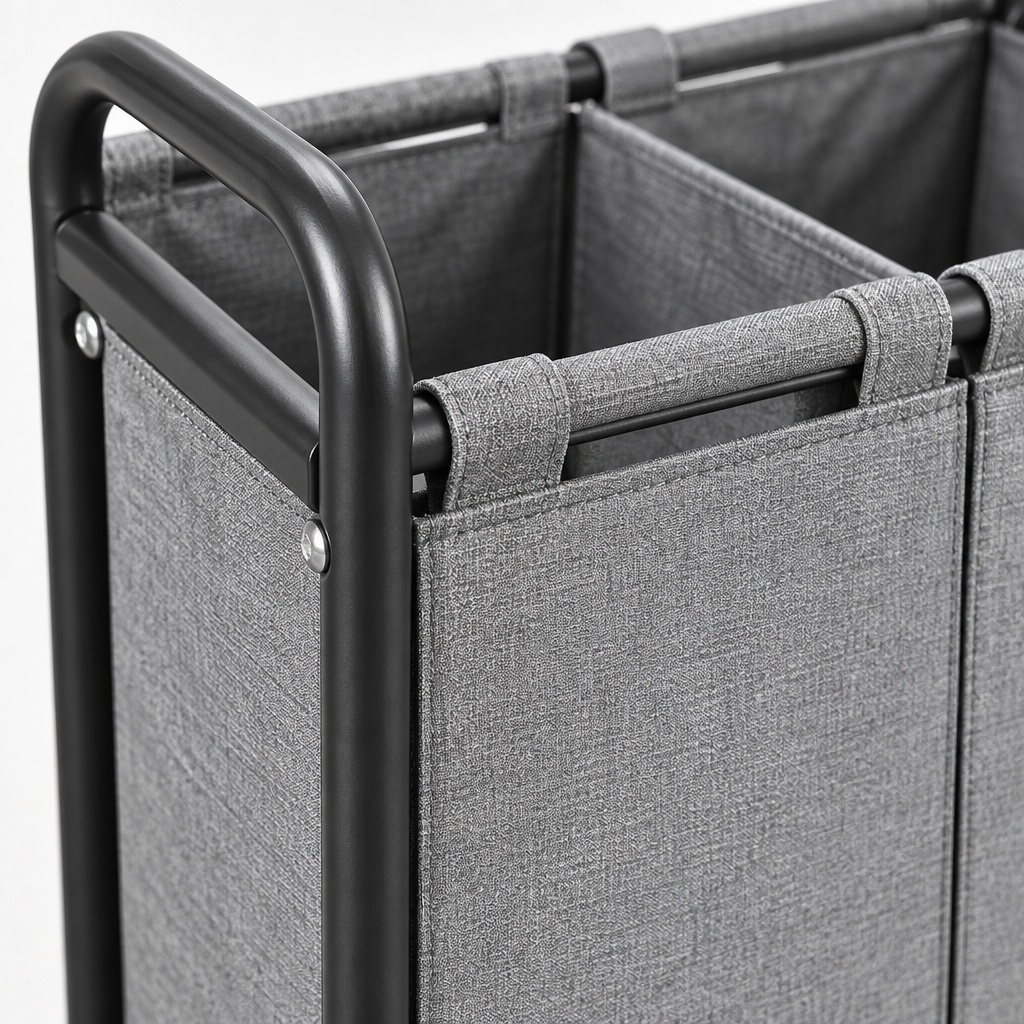 Two-Compartment Sorting Laundry Hamper main image 3
