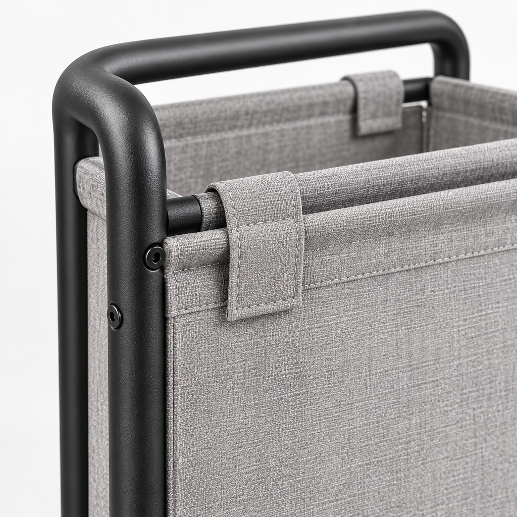 Rolling Mobile Laundry Basket main image 3