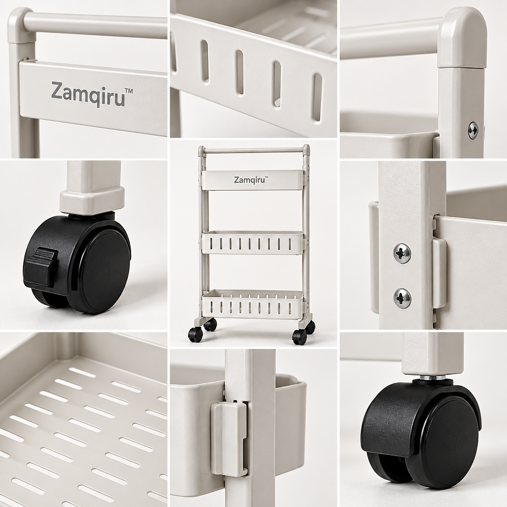 Retractable Washing Machine Storage Rack main image 6